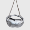 BYFar Baby cush shoulder bag silver- st003