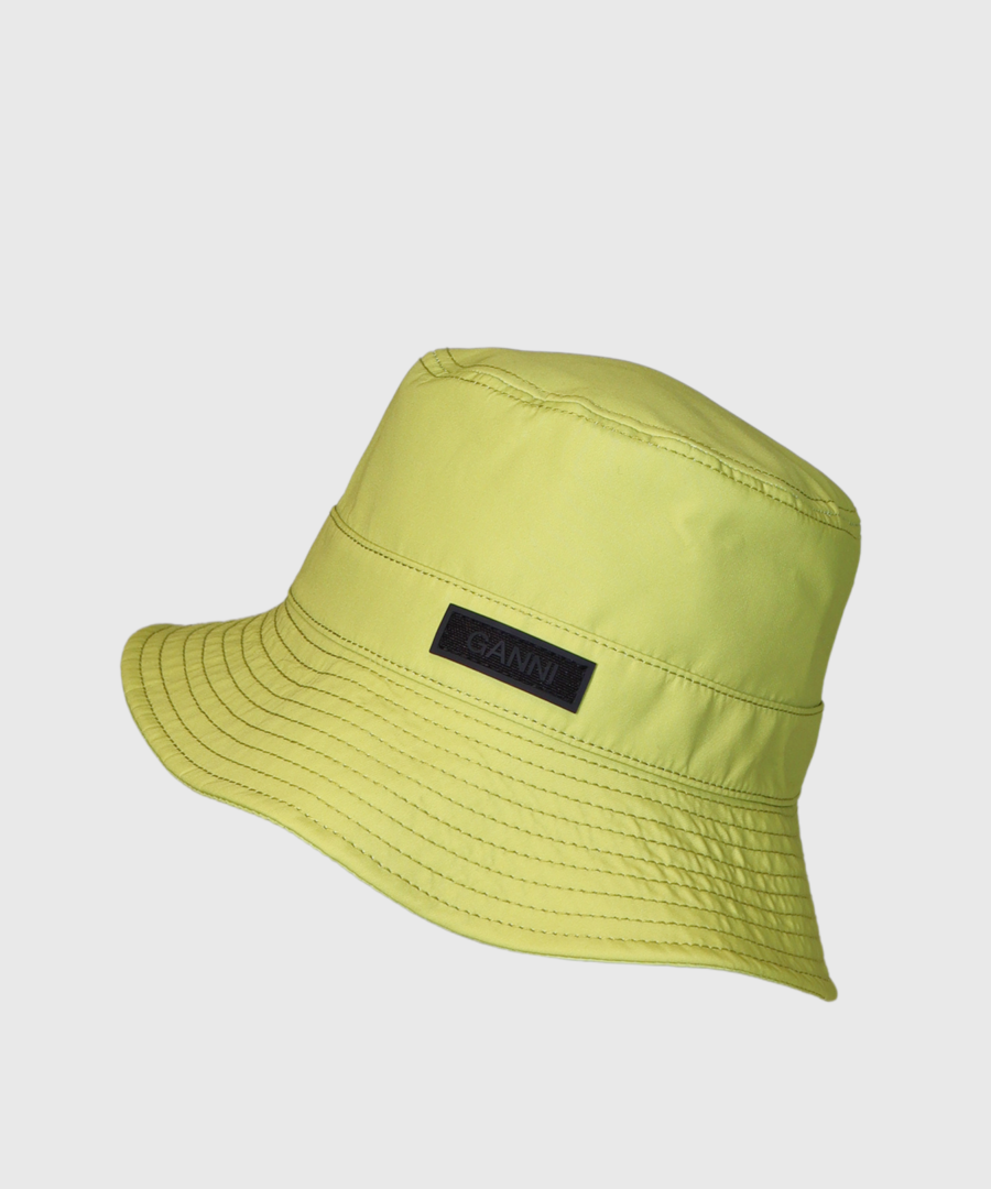 GANNI Tech Bucket Hat Olive - st001