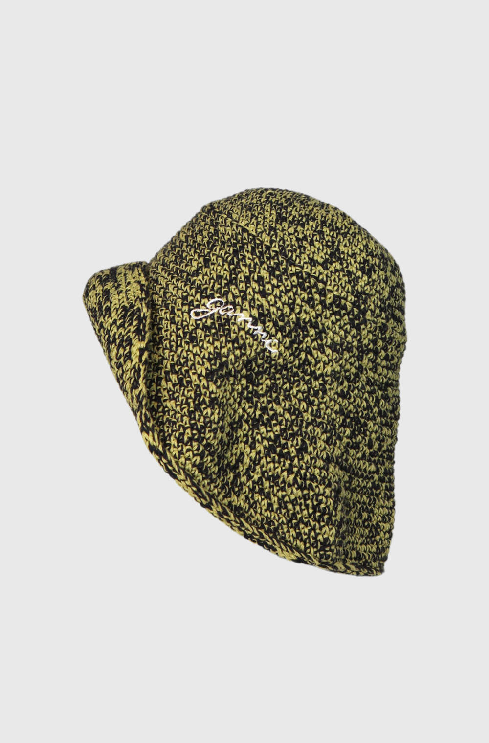 Ganni Cotton crochet bucket hat Green - st002