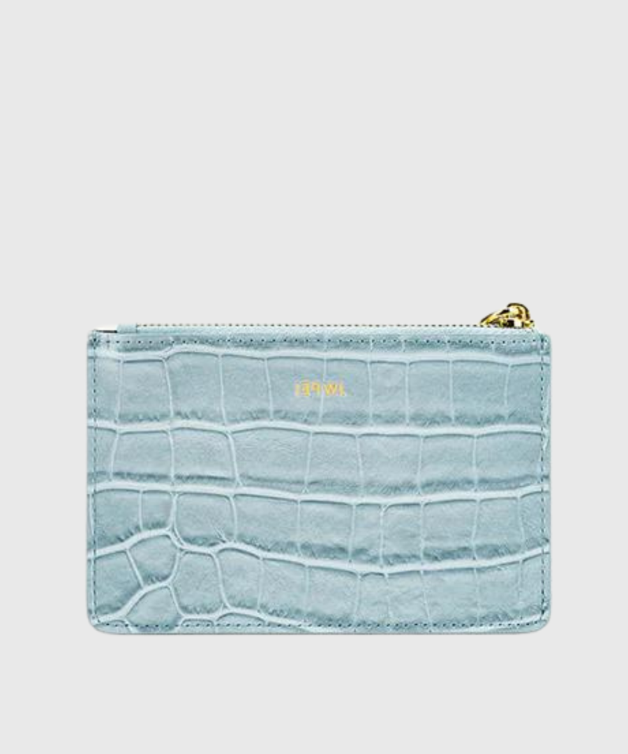 JW PEI Quinn Zipped Card Holder Blue - st001