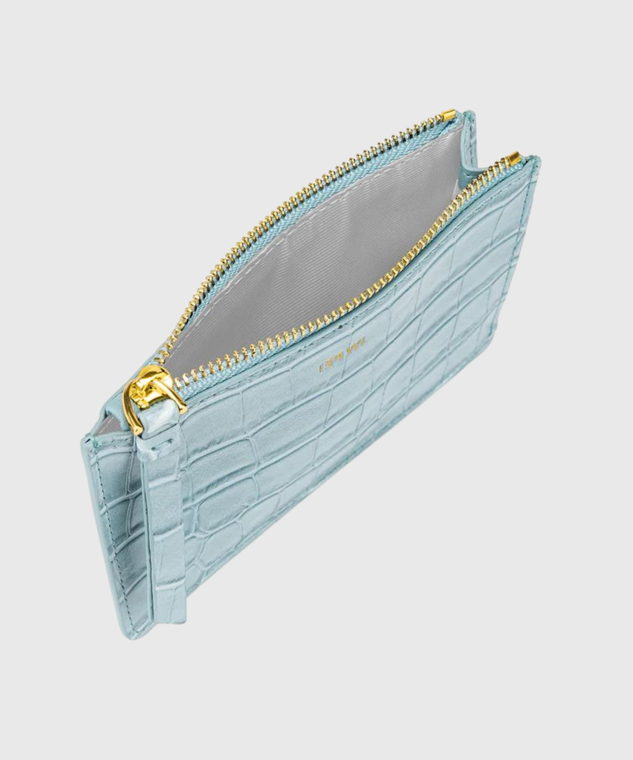 JW PEI Quinn Zipped Card Holder Blue - st003