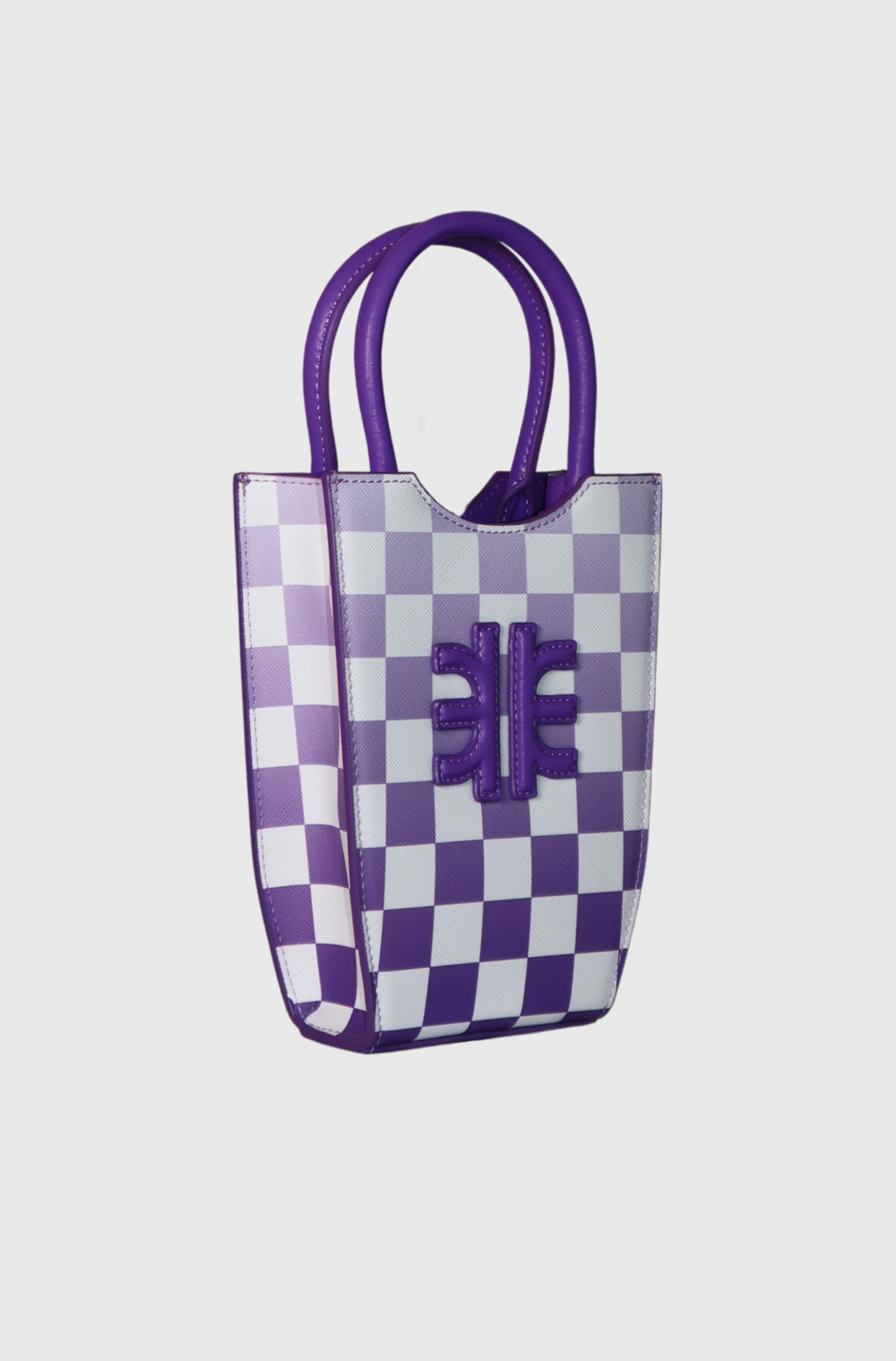 JW Pei Fei gradient checkerboard mini tote bag purple - st001