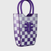 JW Pei Fei gradient checkerboard mini tote bag purple - st001