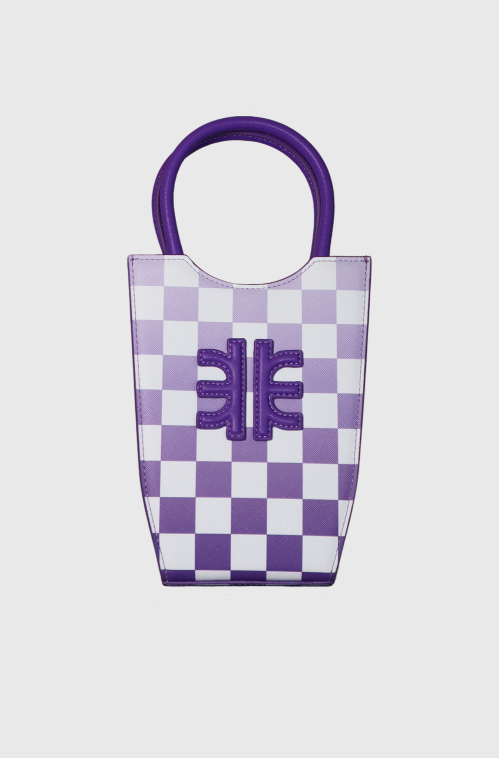 JW Pei Fei gradient checkerboard mini tote bag purple - st002