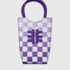 JW Pei Fei gradient checkerboard mini tote bag purple - st002