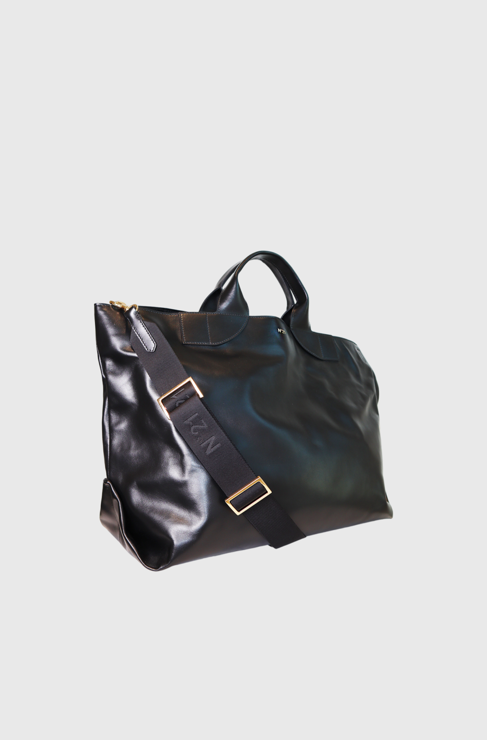 Numero Ventuno N21 Large leather shopping bag Black - st002