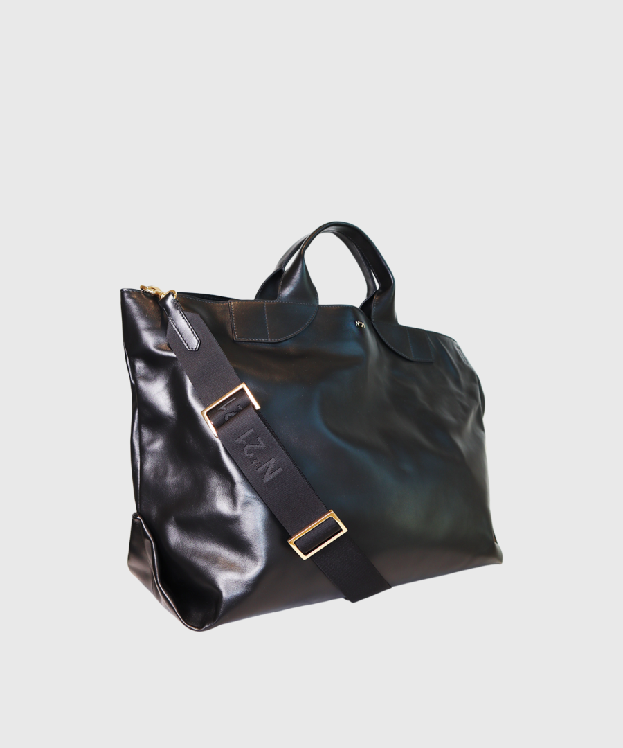 Numero Ventuno N21 Large leather shopping bag Black - st002