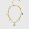 JW PEI Cosmos Round Multi-Charm Necklace -st001