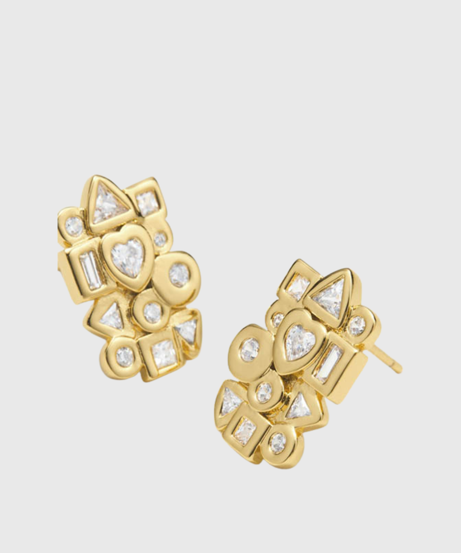 JW PEI Geometrical Combination Earrings - st001