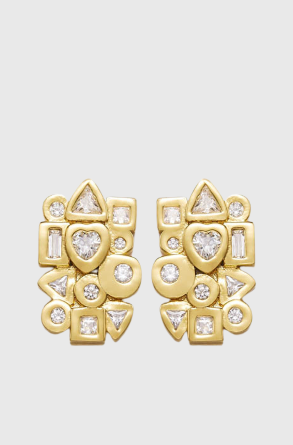 JW PEI Geometrical Combination Earrings - st002