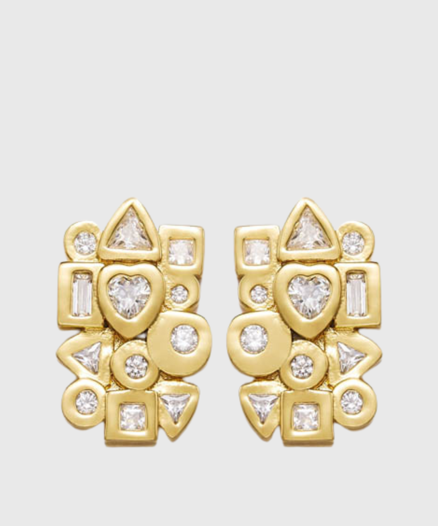 JW PEI Geometrical Combination Earrings - st002