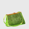 N21 Petite jeanne crystal shoulder bag green - st003