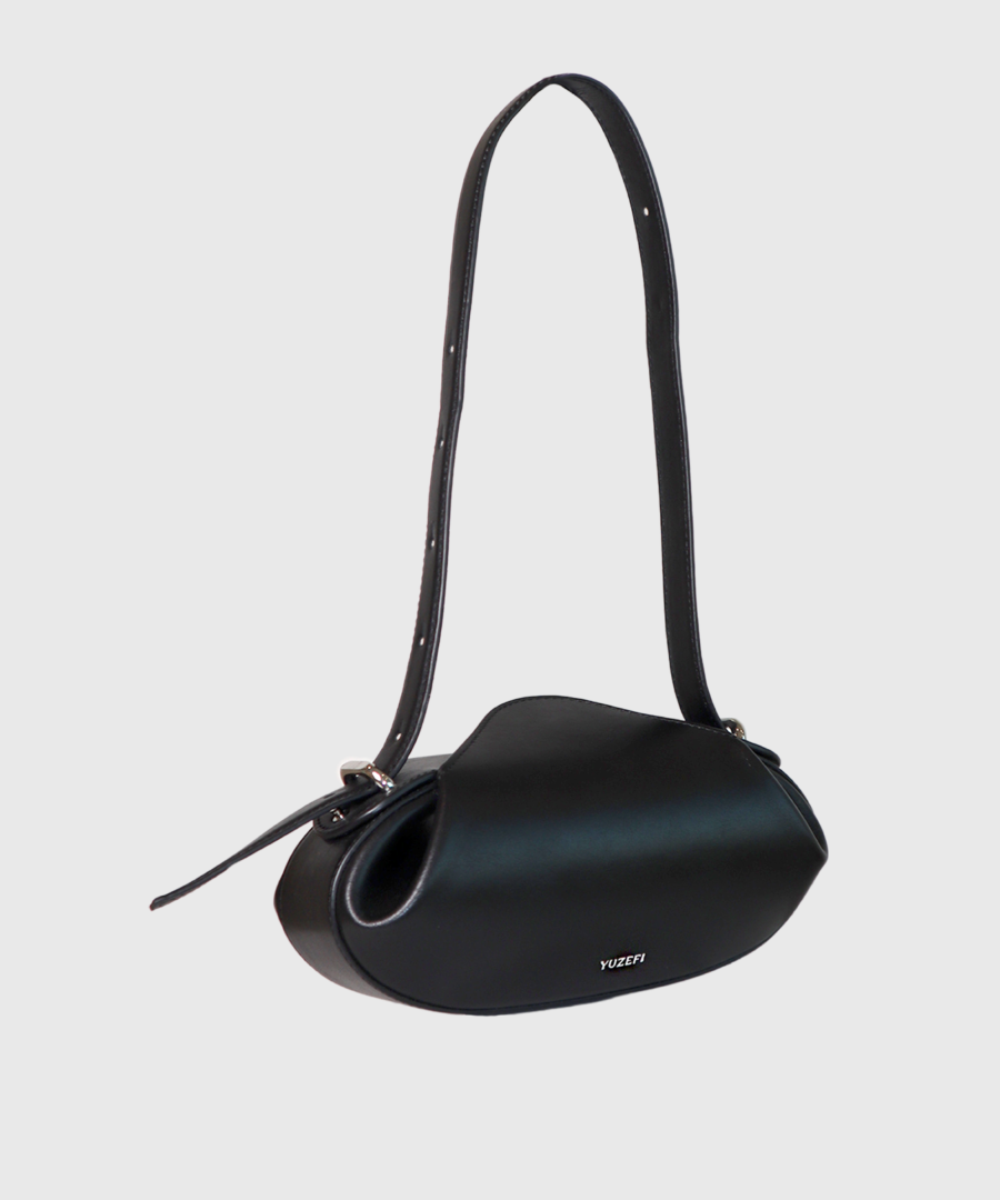 Yuzefi Dinner roll soulder bag black - st004