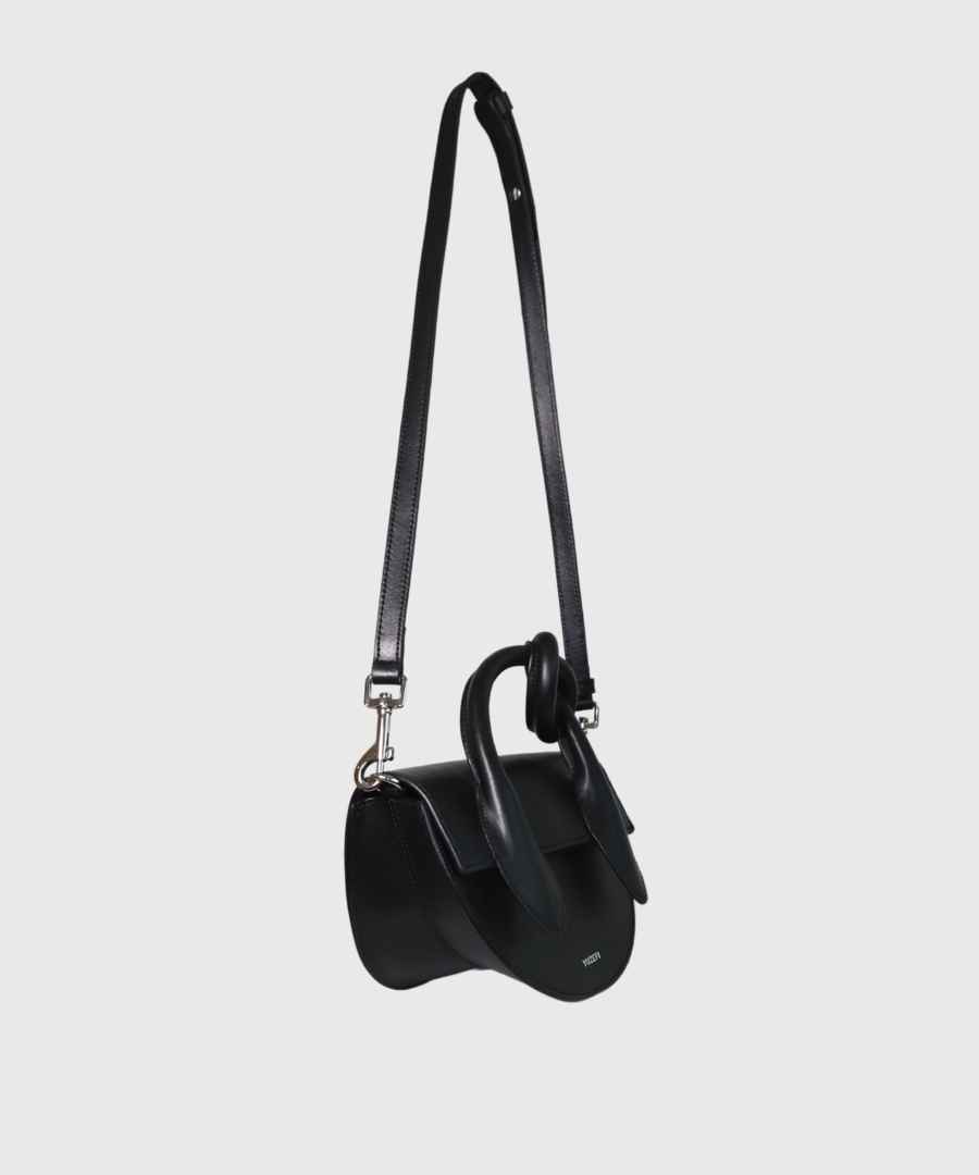 Yuzefi Pretzel crossbody bag black - st004