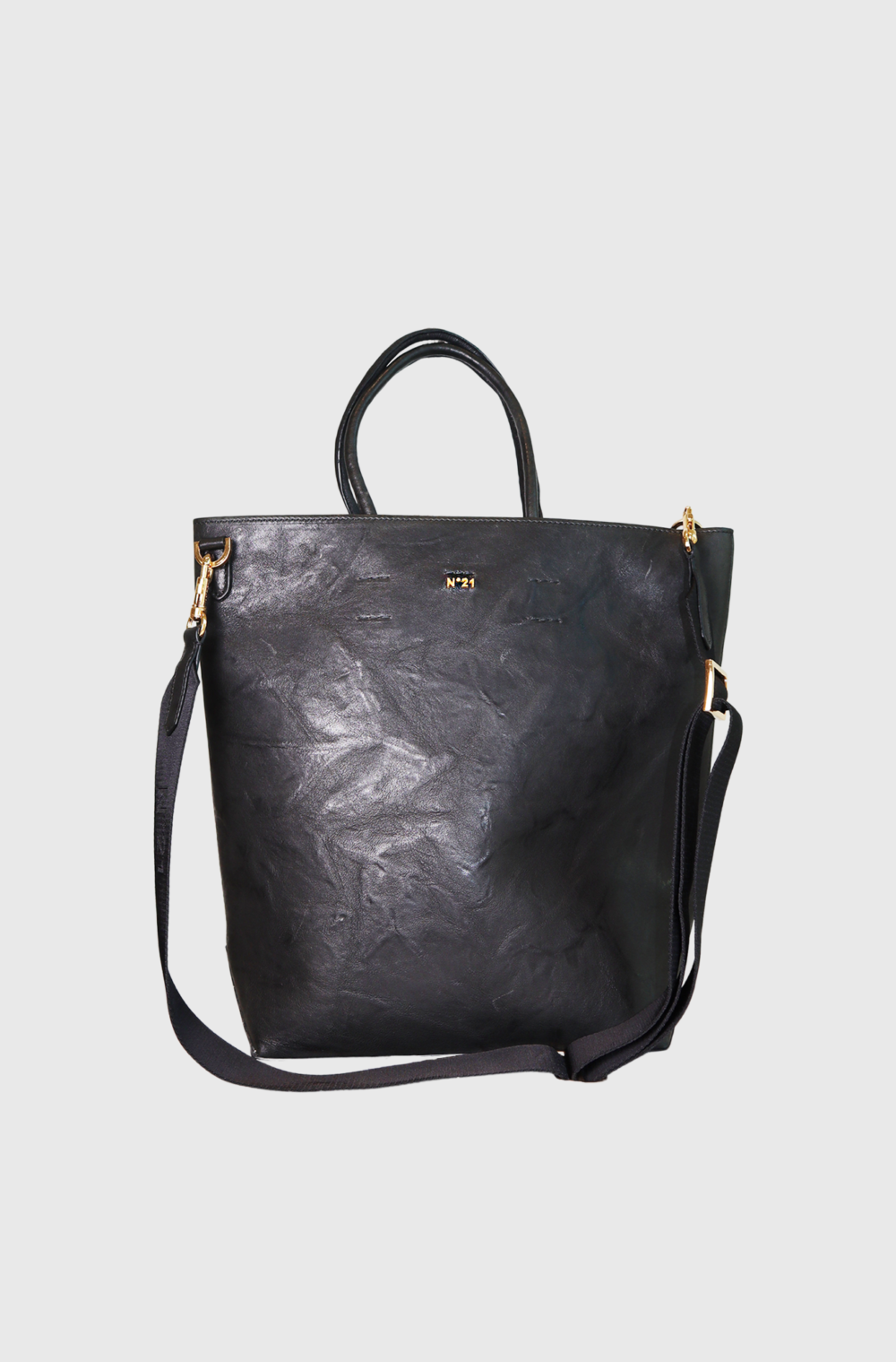 numero ventuno no21 Shopping N21 Stropicciata Bag Black - st2