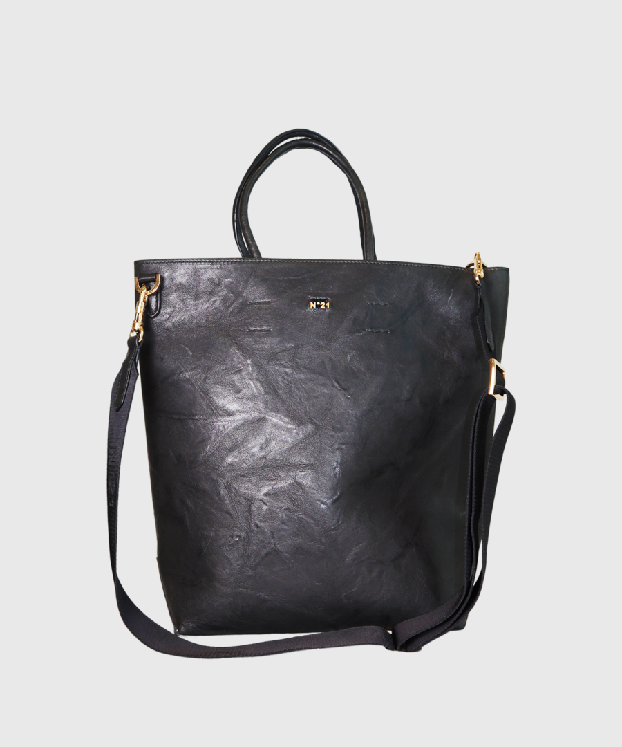 numero ventuno no21 Shopping N21 Stropicciata Bag Black - st2