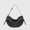 Yuzefi Fortune Cookie Leather Shoulder Bag Black- st0001