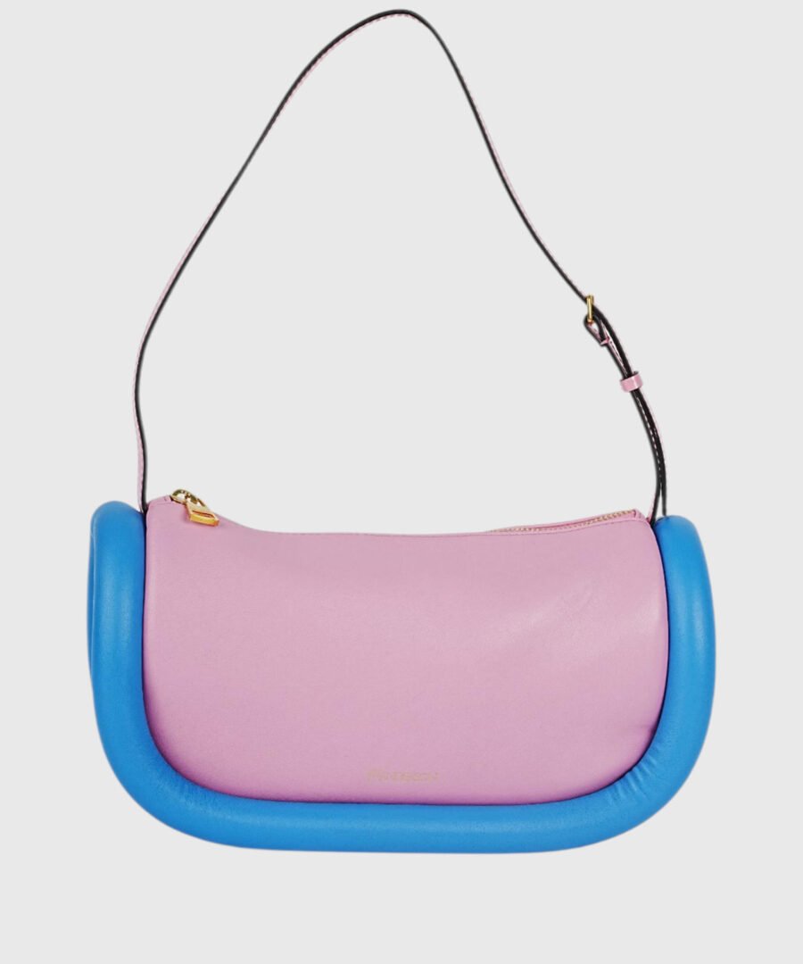 BUMPER 15 CROSSBODY LEATHER BAG pink blue