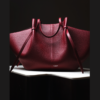 Yuzefi Large Mochi Pebble Grain Shoulder Bag cranberry 1231