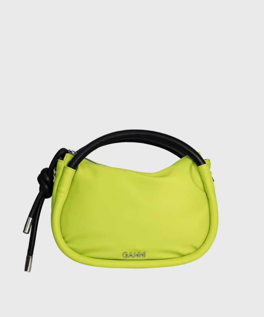 Ganni Knot mini crossbody bag green - st001