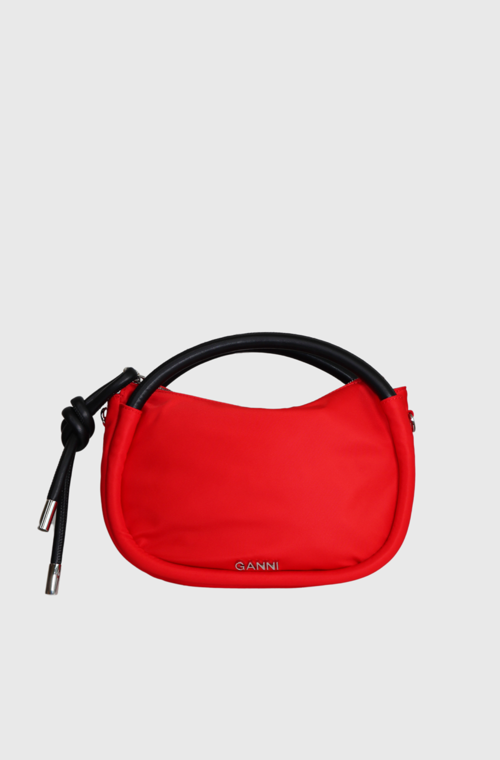 Ganni Knot mini crossbody bag red - st001