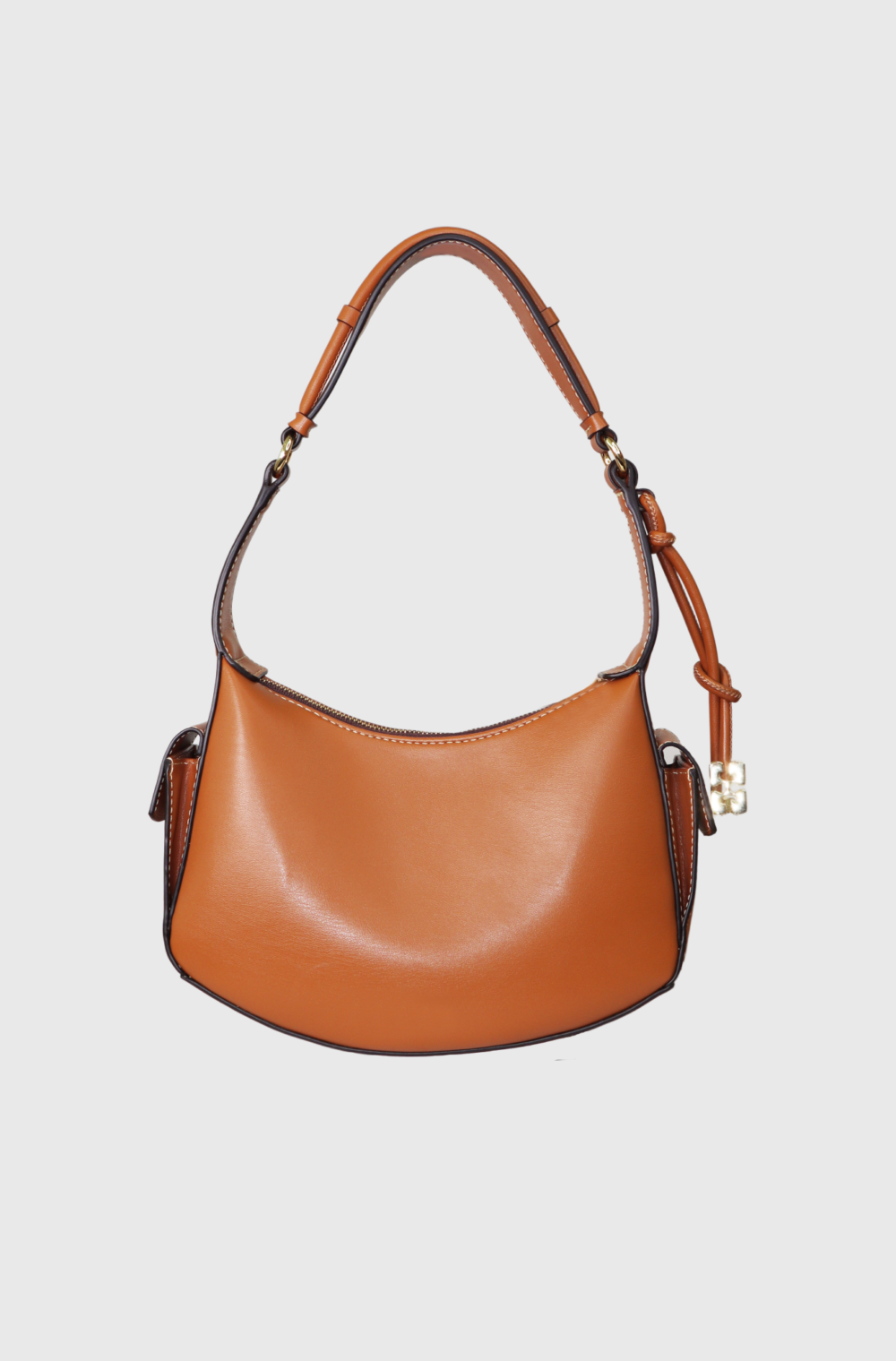 Ganni Swing shoulder bag caramel coffe - st004