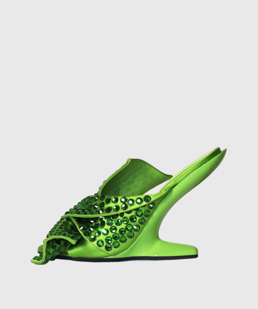 Numero Ventuno - Nº21 Bow Mules green-st001