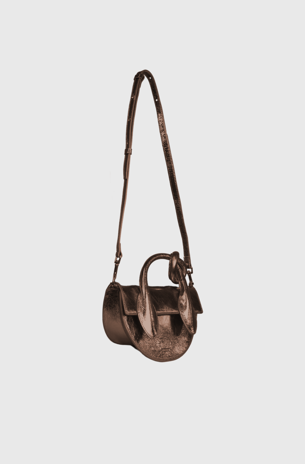 Yuzefi Pretzel crossbody bag Bronze - st001