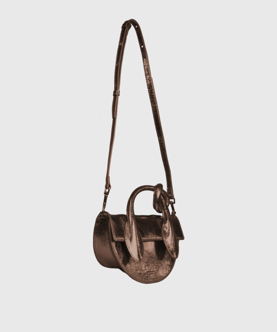 Yuzefi Pretzel crossbody bag Bronze - st001