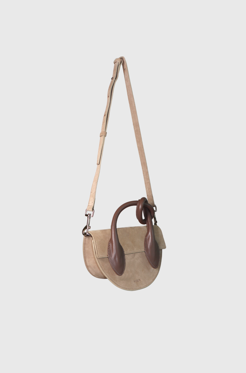 Yuzefi Pretzel crossbody bag sand - st0014