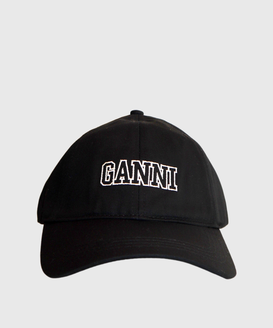 Ganni CAP HAT Black-st001