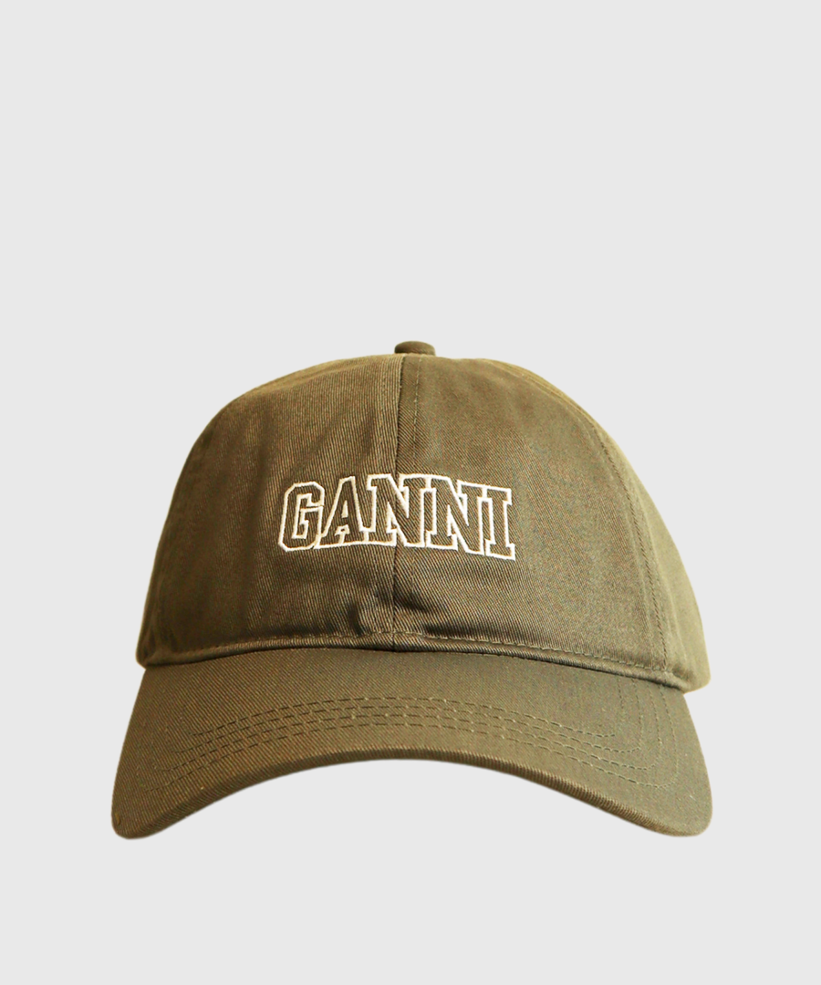 Ganni CAP HAT Green-st001