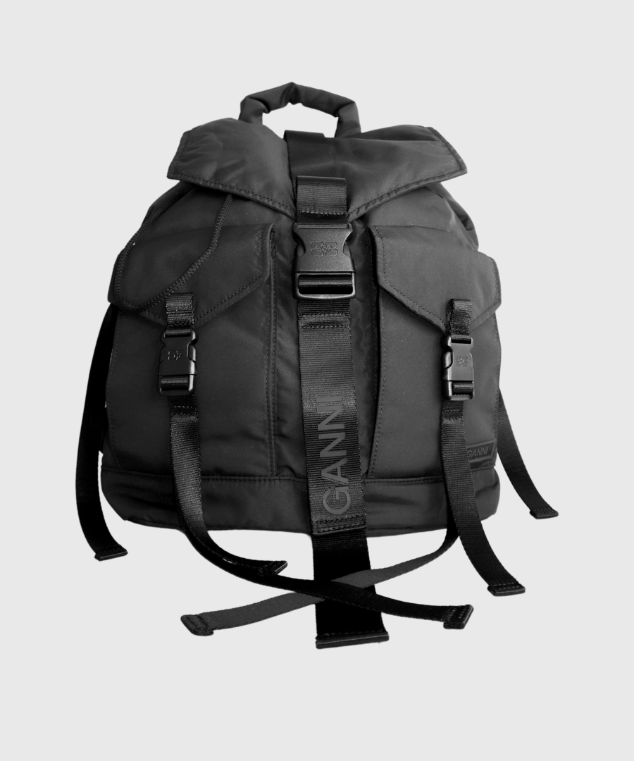 Ganni TECH BACKPACK Black-st001