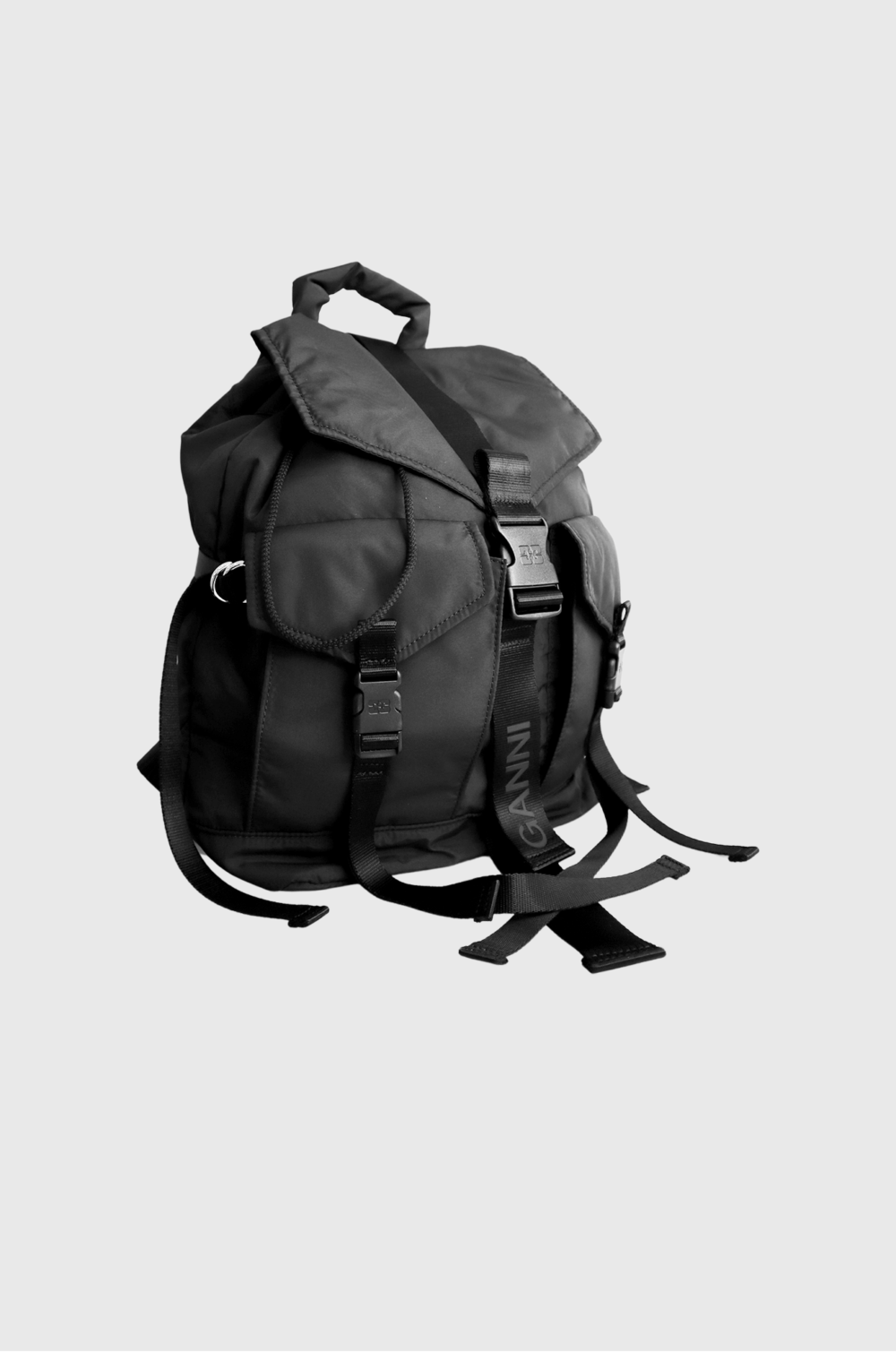 Ganni TECH BACKPACK Black-st002