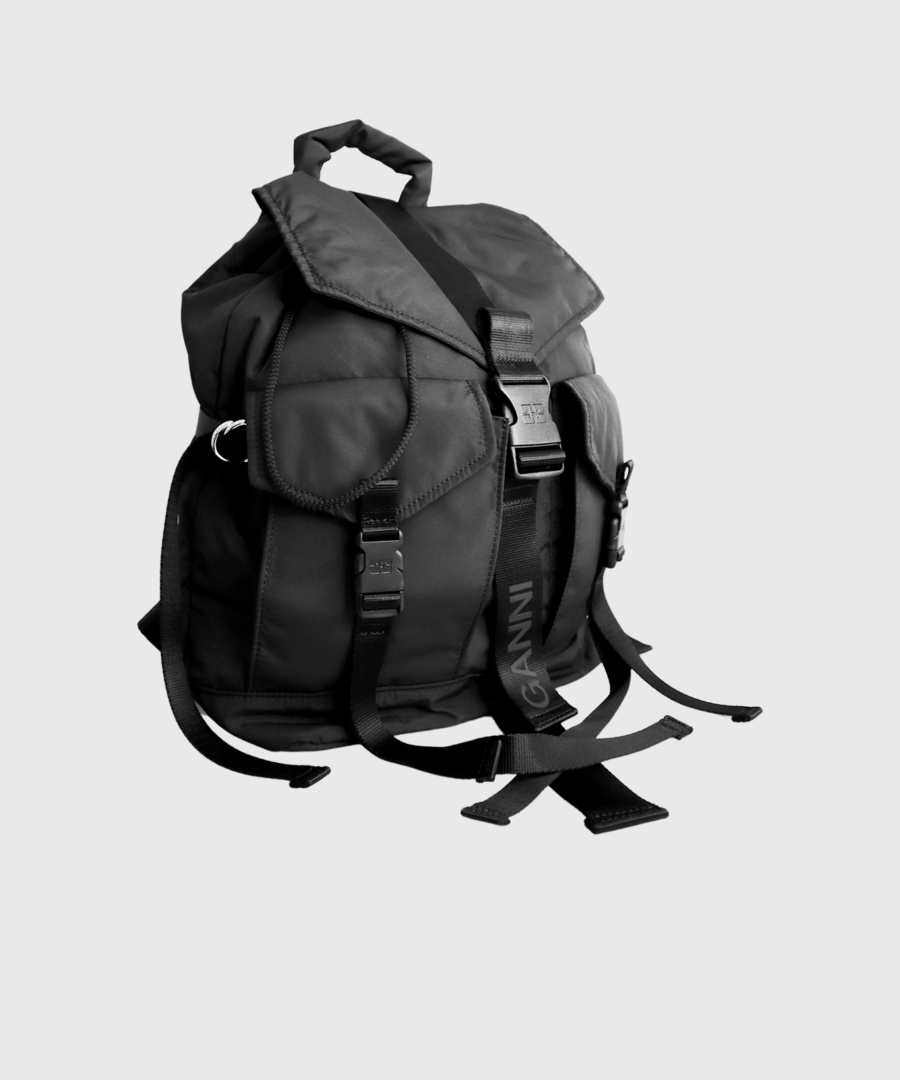 Ganni TECH BACKPACK Black-st002