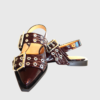 Ganni shoes FEMININE BUCKLE MULE NAPLACK Burgunda-st002