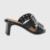 Ganni shoes BUCKLE HEELED MULE SANDALS Black-st000122