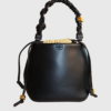 Ganni Bou leather bucket bag Black - st001