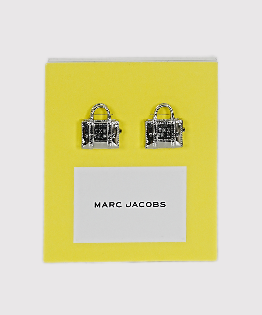 marc jaacob The Tote Bag Stud Earrings- Silver