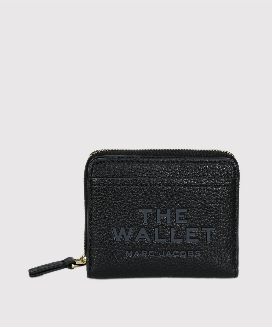 marc jacob The Wallet Mini Compact Leather- Black