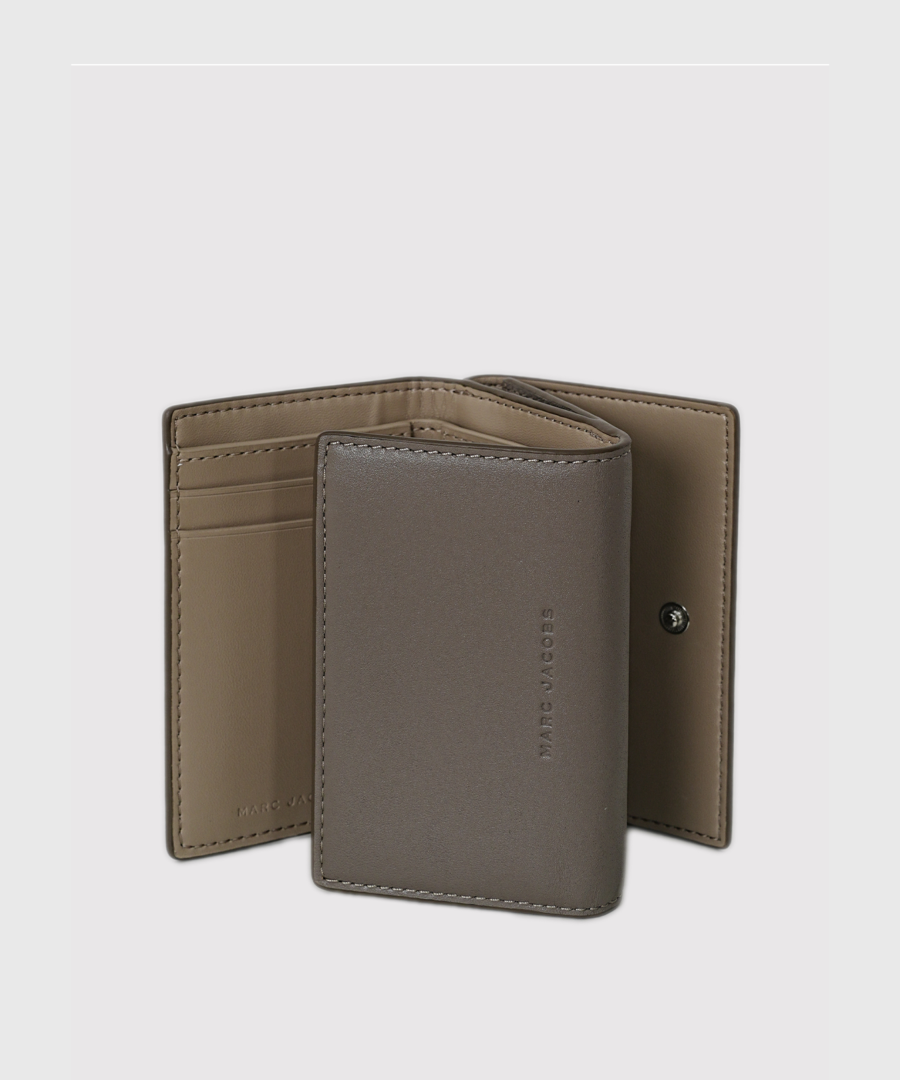 Marc jacob The Mini Leather Trifold Wallet- Cement01