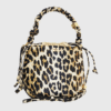Ganni Bou Leather Bucket Bag Leopard-st002