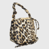 Ganni Bou Leather Bucket Bag Leopard-st003