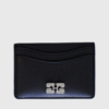 Ganni Bou Leather Card Holder Black - st001