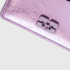 Ganni Bou Metallic Card Holder Lavender - st003