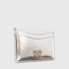 Ganni Bou Metallic Card Holder Silver - st000002