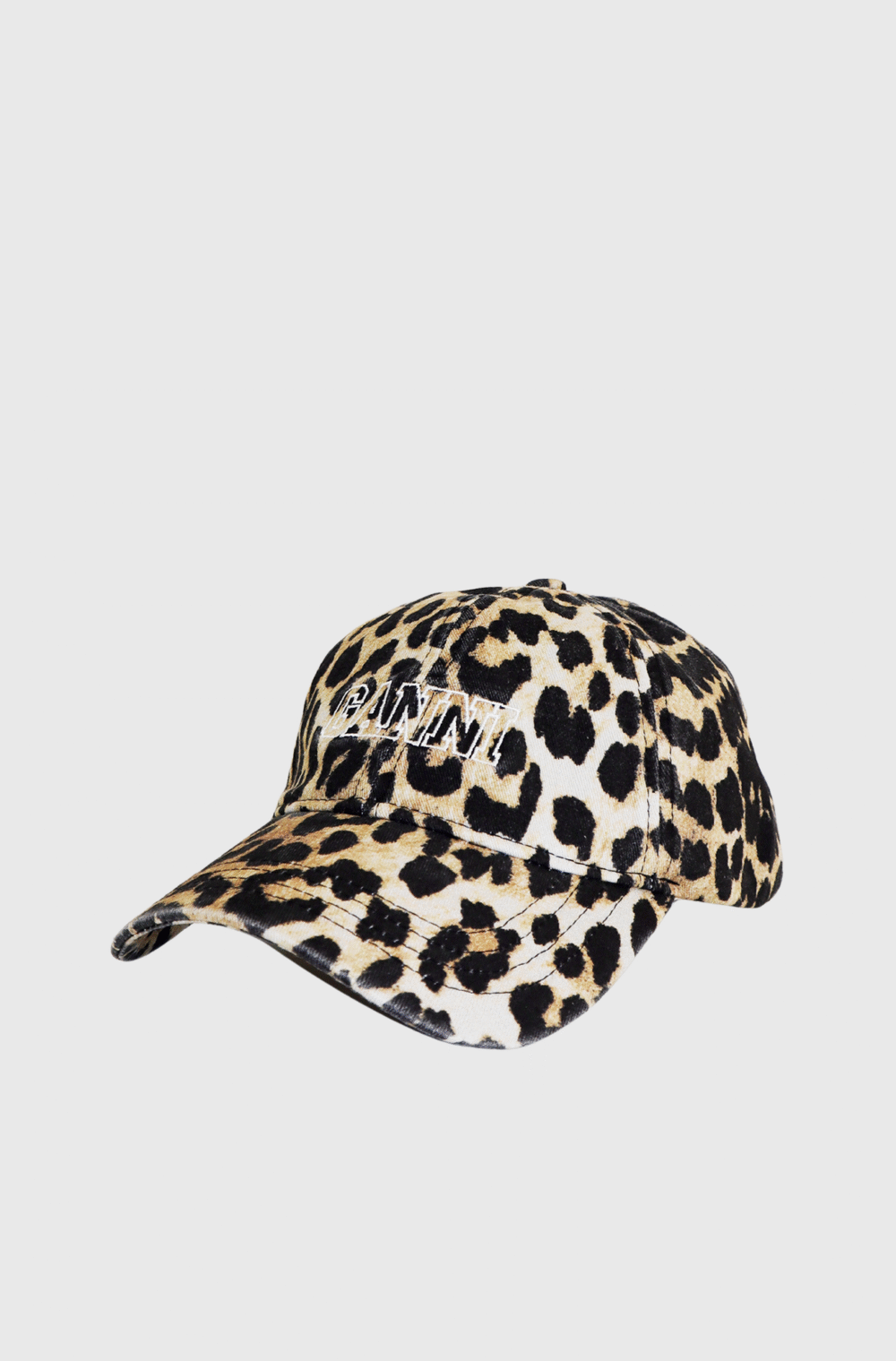 Ganni Cap Hat Print Leopard-st002