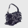 Ganni Denim Small Butterfly Pouch Bow Bag Dark Denim-st002