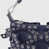 Ganni Denim Small Butterfly Pouch Bow Bag Dark Denim-st005