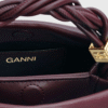 Ganni Small Leather Bou Bag Burgundy-st004